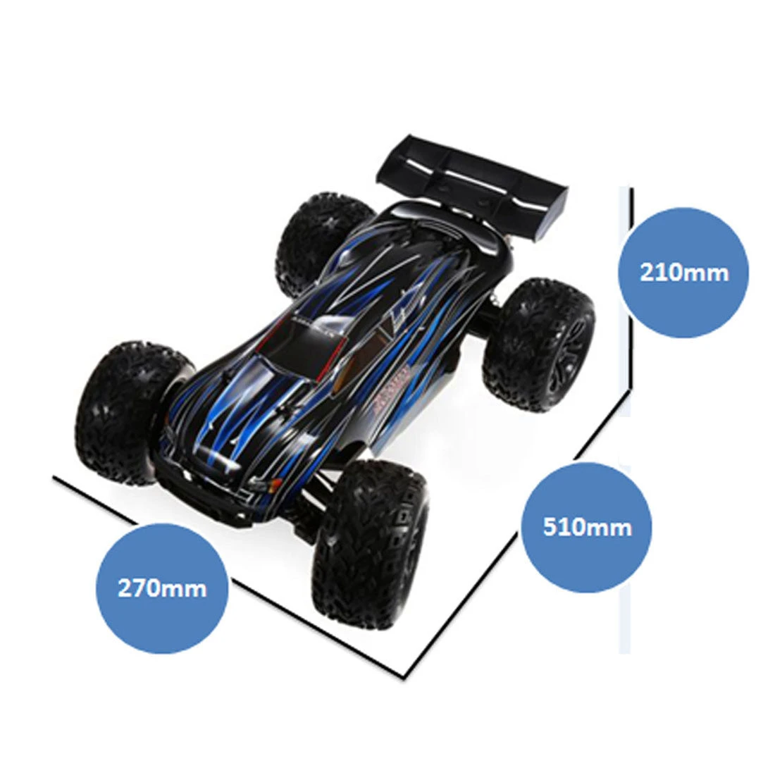 JLB Racing 21101 1/10 4WD 2.4G 80A Off-road Splashproof Flip Brushless Truggy RC Car Remote Control Truck- RTR - Image 4
