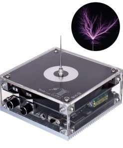 10cm Electronic Music Tesla Coil Artificial Lightning Hand Touch Magnetic Storm Coil Experimenting Device Teaching Tool Desktop Toy