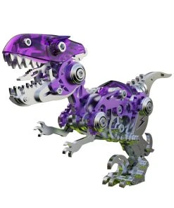 3D Metal Mechanical Dinosaur Model Kit DIY Velociraptor Assembly Model - 160PCS