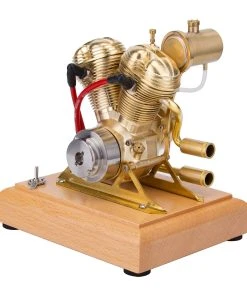 R28 4.3CC Mini OHV V-Twin V2 Engine Double-cylinder Four-stroke Motorcycle Gasoline IC Engine Model