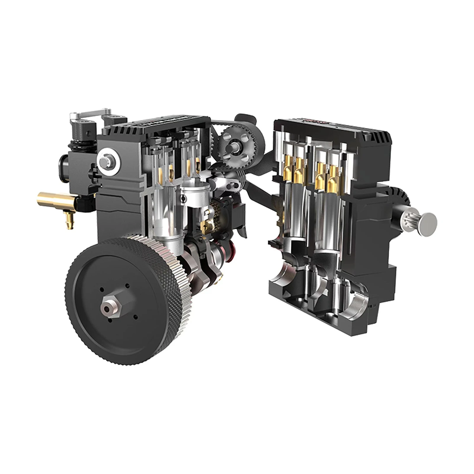 TOYAN FS-L200 Engine 2 Cylinders 4 Stroke Engine Model Kit - Build Your Own Engine That Works - Image 12