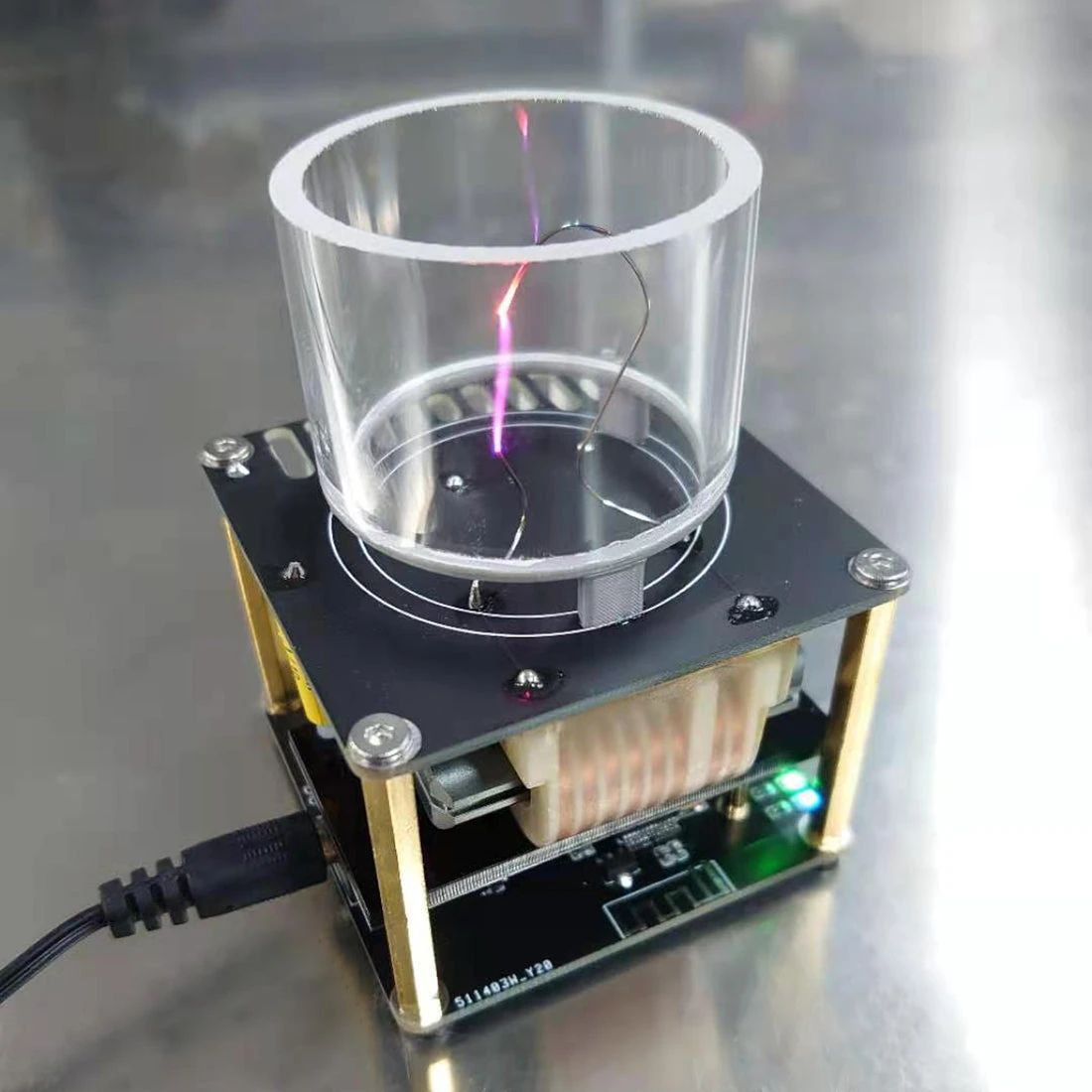 Bluetooth Tesla Music Coil Speaker Esound Plasma Singing Loudspeaker Experimenting Device Teaching Tool Desktop Toy - Image 4