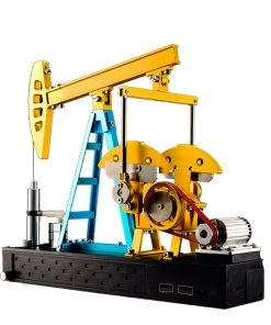 Pumping Unit That Works - Pumping Unit Model Kit - TECHING Pumping Unit DIY Assembly 3D Metal Mechanical Puzzle Educational Toys Collection 219Pcs