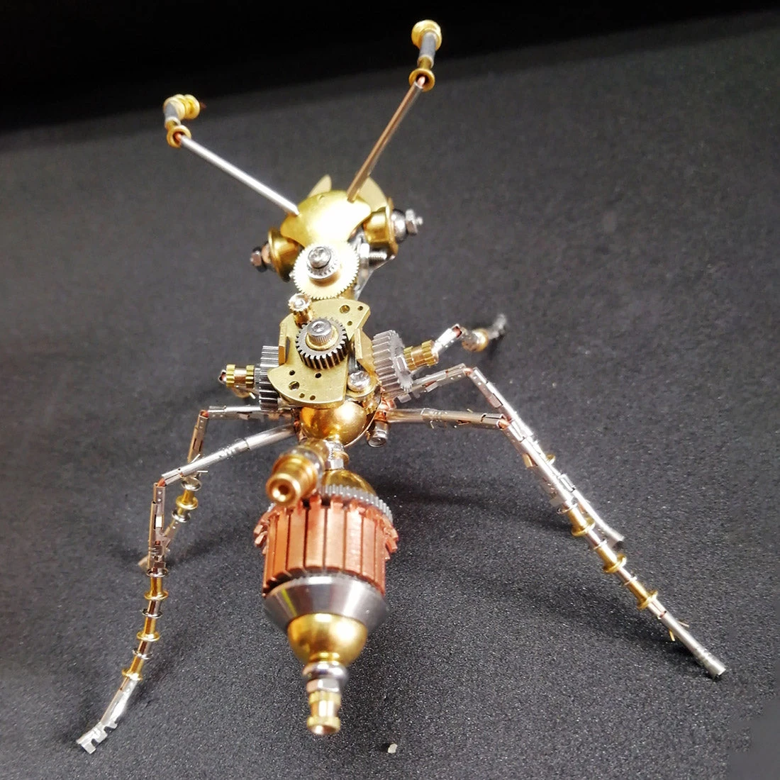 3D Metal Mini Ant Puzzle Steampunk DIY Assembly Model Kit 190PCS - Image 7