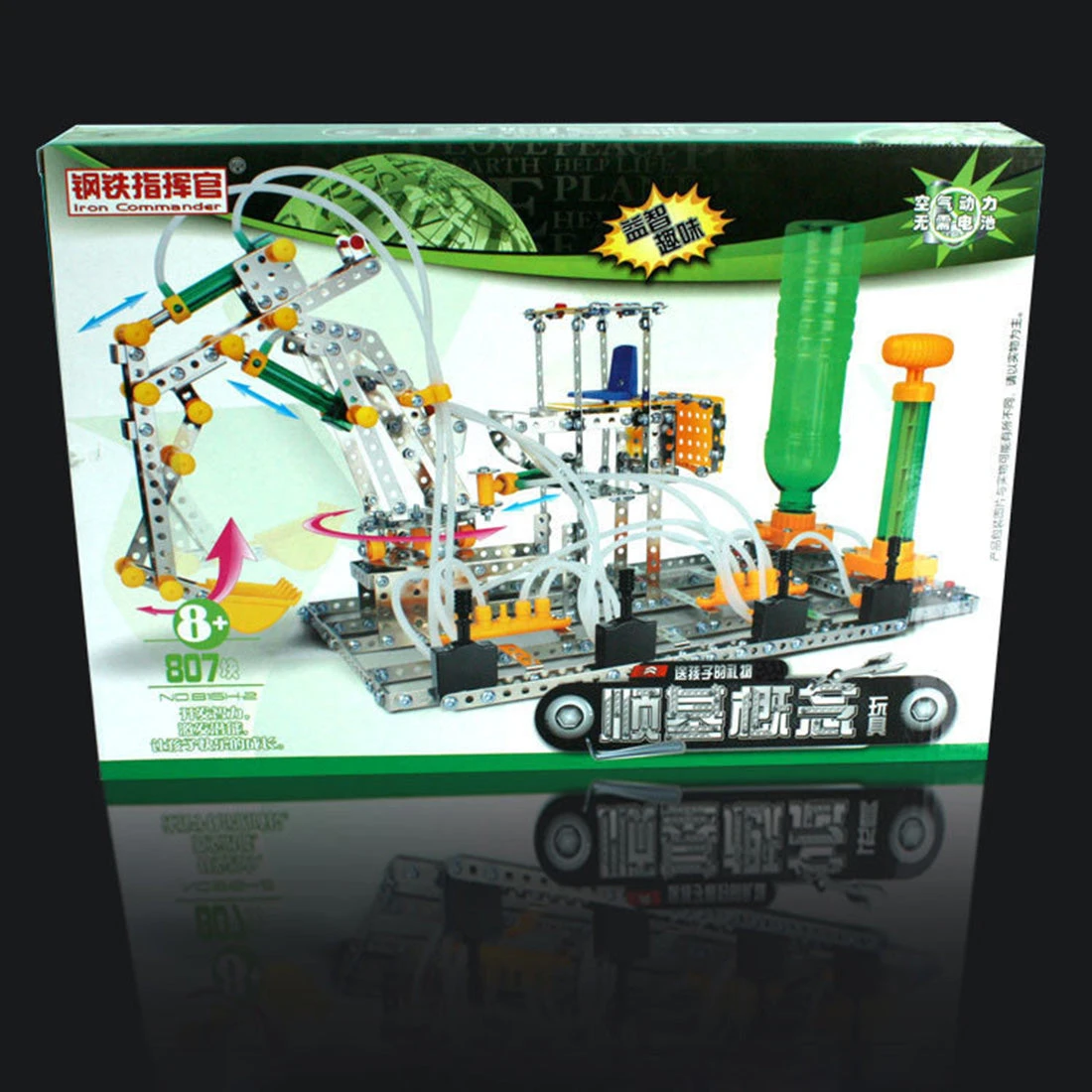 3D Metal Puzzle Steel Commander Assembly Metal Set Excavator Model Science Education Toys-807PCS - Image 4