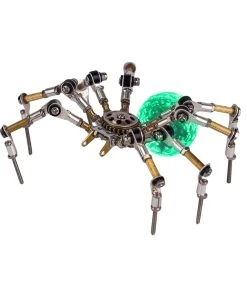 3D Metal Spider Model DIY Kits With 3CM Glowing LED Crystal Ball -270PCS+