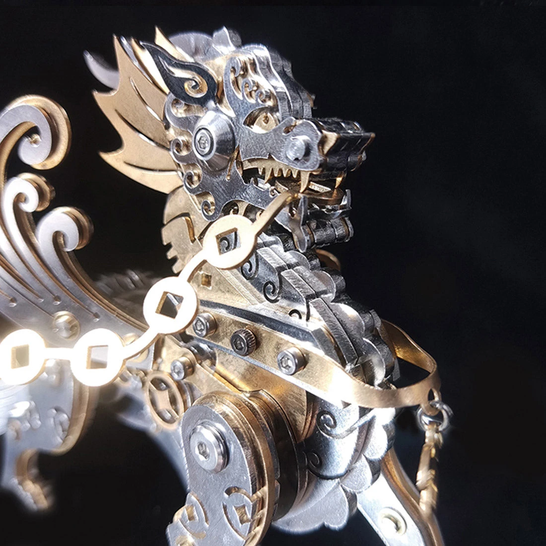 3D Metal Puzzle Mechanical Pixiu Model DIY Assembly - Image 10