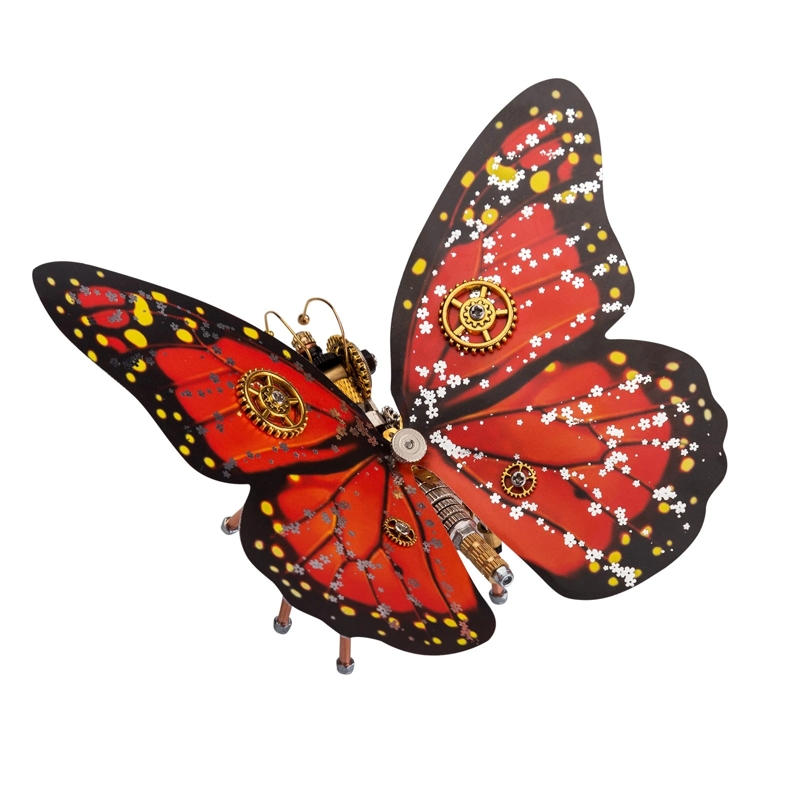 150Pcs Steampunk Butterfly Assembly Model 3D Model Kit - Image 7