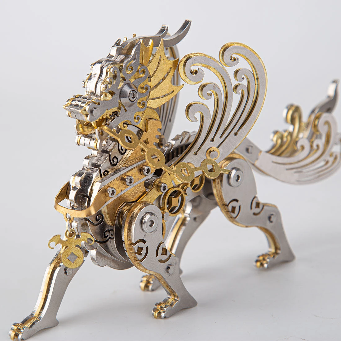 3D Metal Puzzle Mechanical Pixiu Model DIY Assembly - Image 5