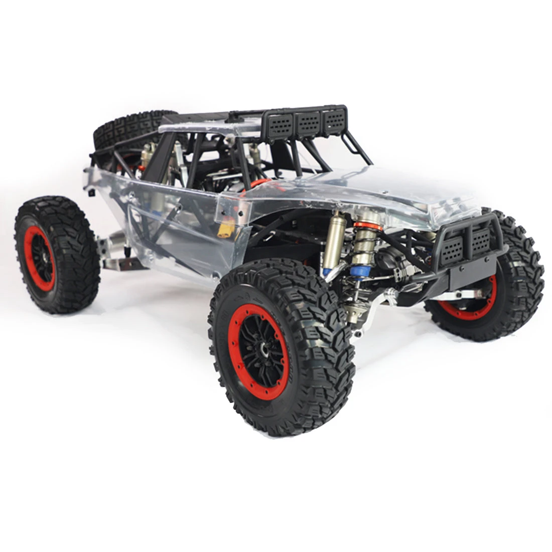 FID RACING VOLTZ 1/5 4WD 110+KM/H High-speed RC Electric Off-road Short Truck (Transparent/RTR Version)