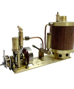 Mini Single-cylinder Steam Engine Set With Gearbox Boiler For Model Ship Within 50cm