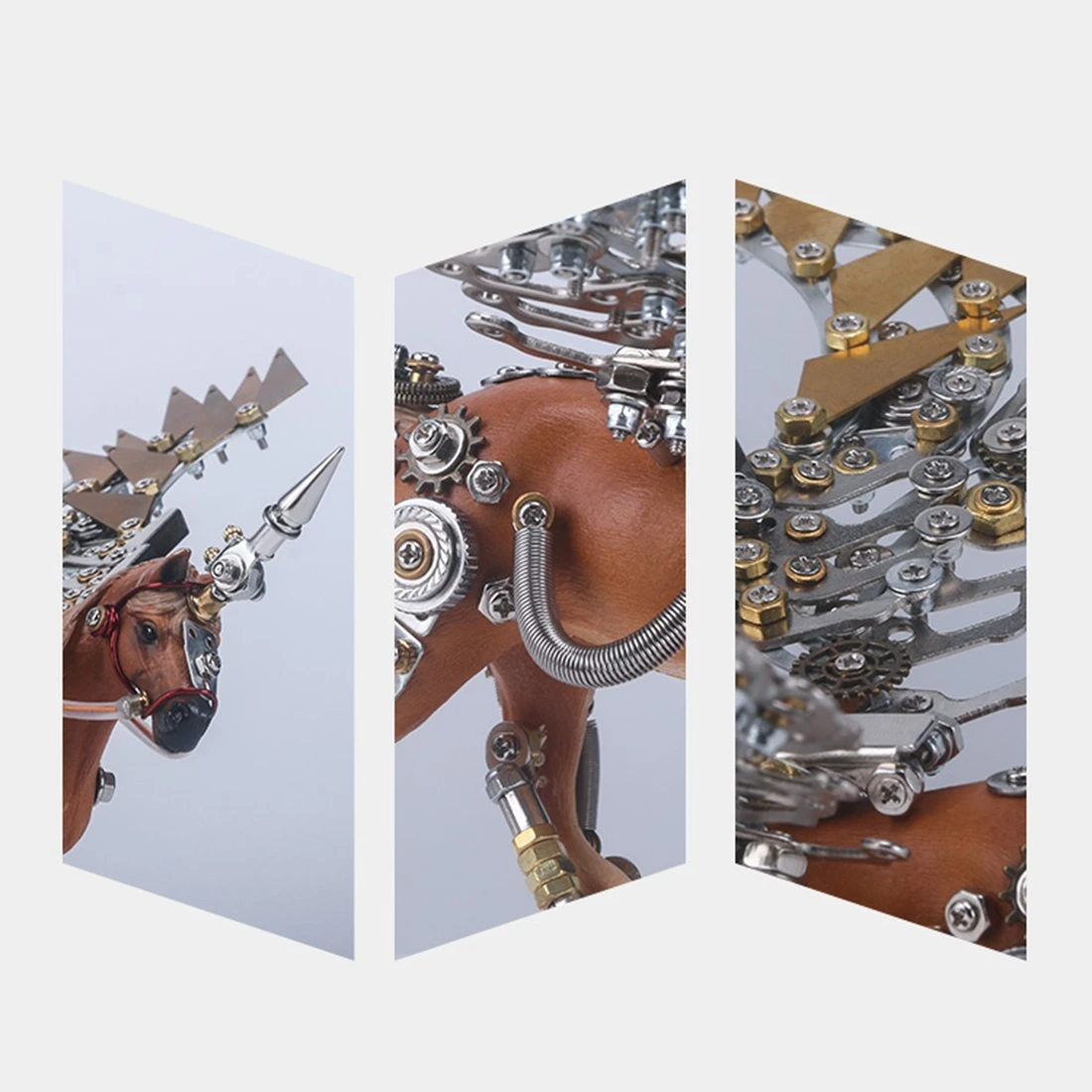 3D Puzzle Model Kit Mechanical Unicorn Metal Games DIY Assembly Jigsaw Crafts Creative Gift - 776PCS - Image 14
