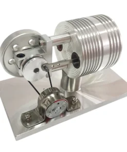Stirling Engine With Generator External Combustion Engine Model Toy