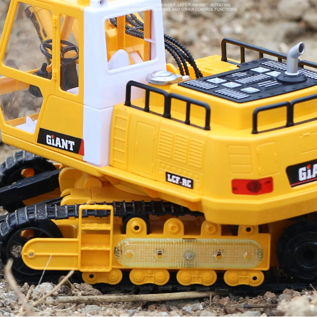 LCF 1:16 2.4GHz 16CH RC Excavator Multifunctional Excavator Grab RC Construction Vehicle Model With Smoke Effect Unique Toys Gift For Kids, Teens And Adults - Image 8