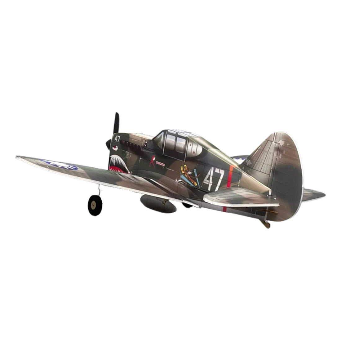 MinimumRC P-40 Warplane, 2.4G RC, 4CH, Fixed-Wing Airplane Model, Art-tech Toy - Image 5
