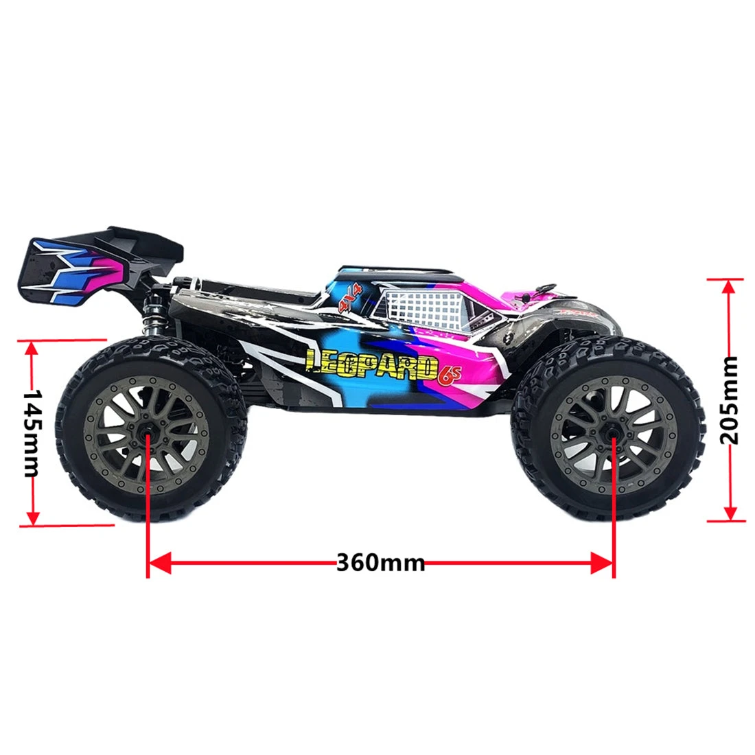 FS Racing 1/8 4WD 2.4G RC Car 110KM/H RC Brushless Racing Off-road Truck Model (RTR Version) - Image 6