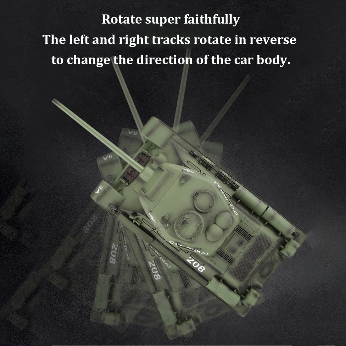 1/16 RC Tank Soviet T-34 Medium Tank 2.4G Remote Control Model Military Tank With Sound Smoke Shooting Effect - Upgraded Edition - Image 15