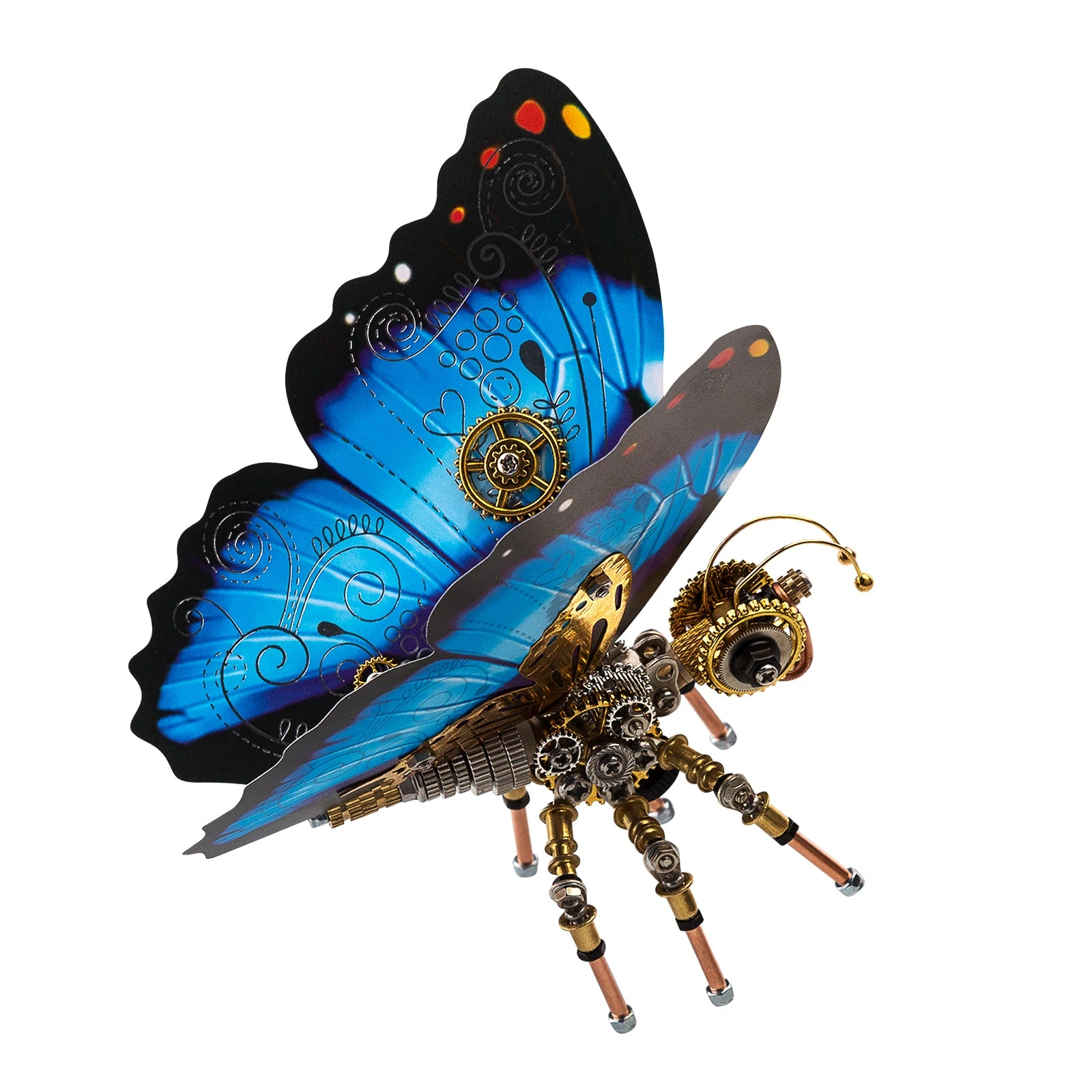 150Pcs Steampunk Butterfly Assembly Model 3D Model Kit - Image 4