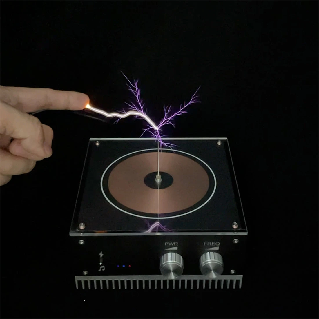 Music Tesla Coil Artificial Lightning Bluetooth Connection Science Experiment Tool Toy - Image 3
