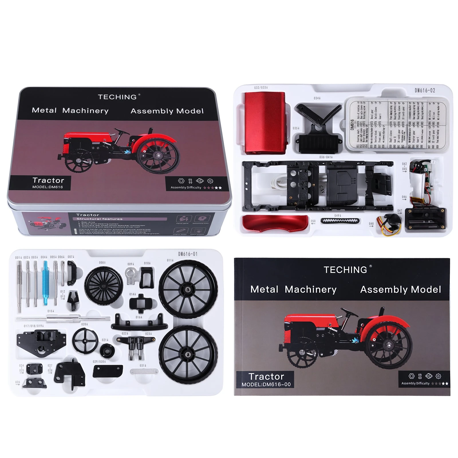 Car Engine Assembly Kit DM12B - Electric Car Engine Assembly Kit - Gift For Collection (249Pcs) - Image 3