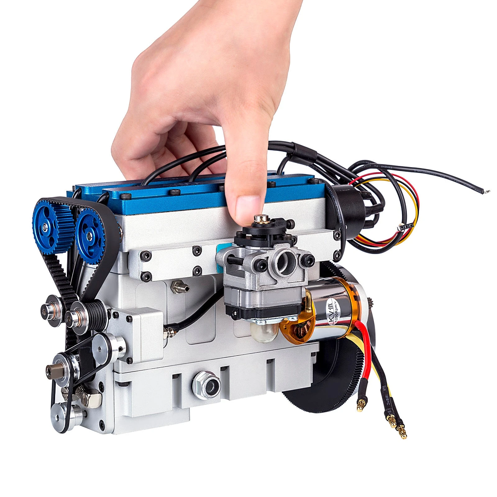 36cc DOHC Inline 4 Cylinder 4 Stroke Water-cooled Electrically Started Gasoline Engine Model For RC Model Car Boat Tank Airplane - Image 2