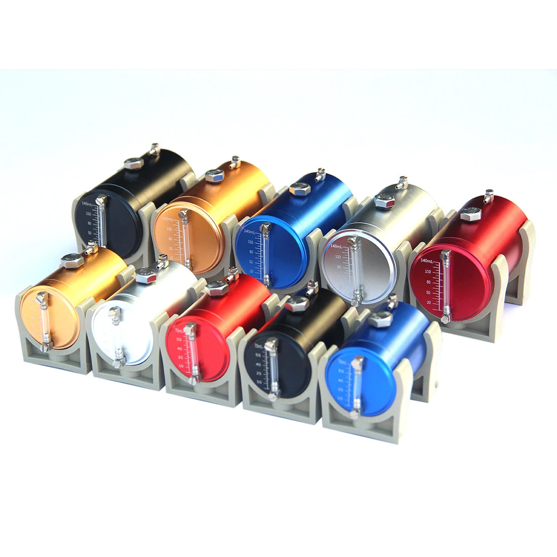 70ml Metal Oil Tank Fuel Container With Oil Level Display And 2 X 4mm Oil Pipe For Engine Model / Gasoline Powered RC Cars Boats - Image 3