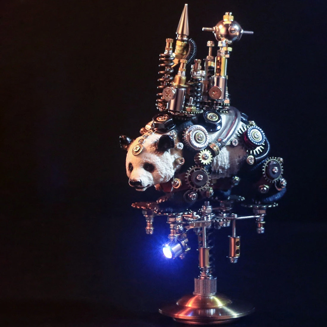 3D Metal Model Kit Mechanical Panda Castle DIY Games Assembly Puzzle Jigsaw Creative Gift - 290Pcs - Image 2