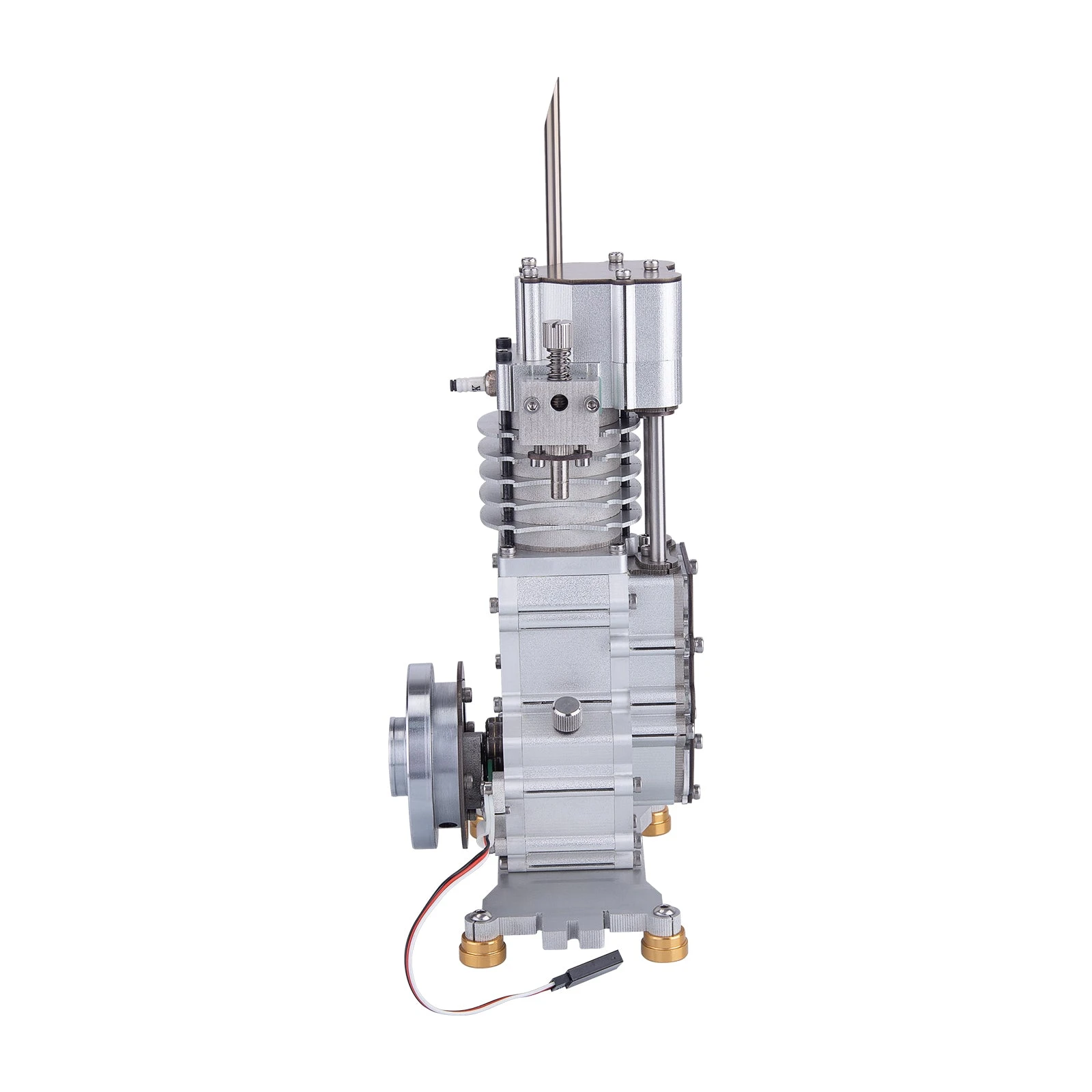 15cc Vertical OHV Single-cylinder Four-stroke Internal Combustion Engine Model - Mechanical Crafts Physics Experiment Educational Toys (with Igniter) - Image 4