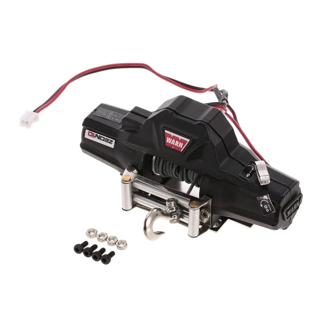 Warn Double Motors Winch With Remote Controller Receiver For HSP 1/10 Traxxas Redcat RC4WD Tamiya Axial SCX10 D91 HPI RC Car - Image 2