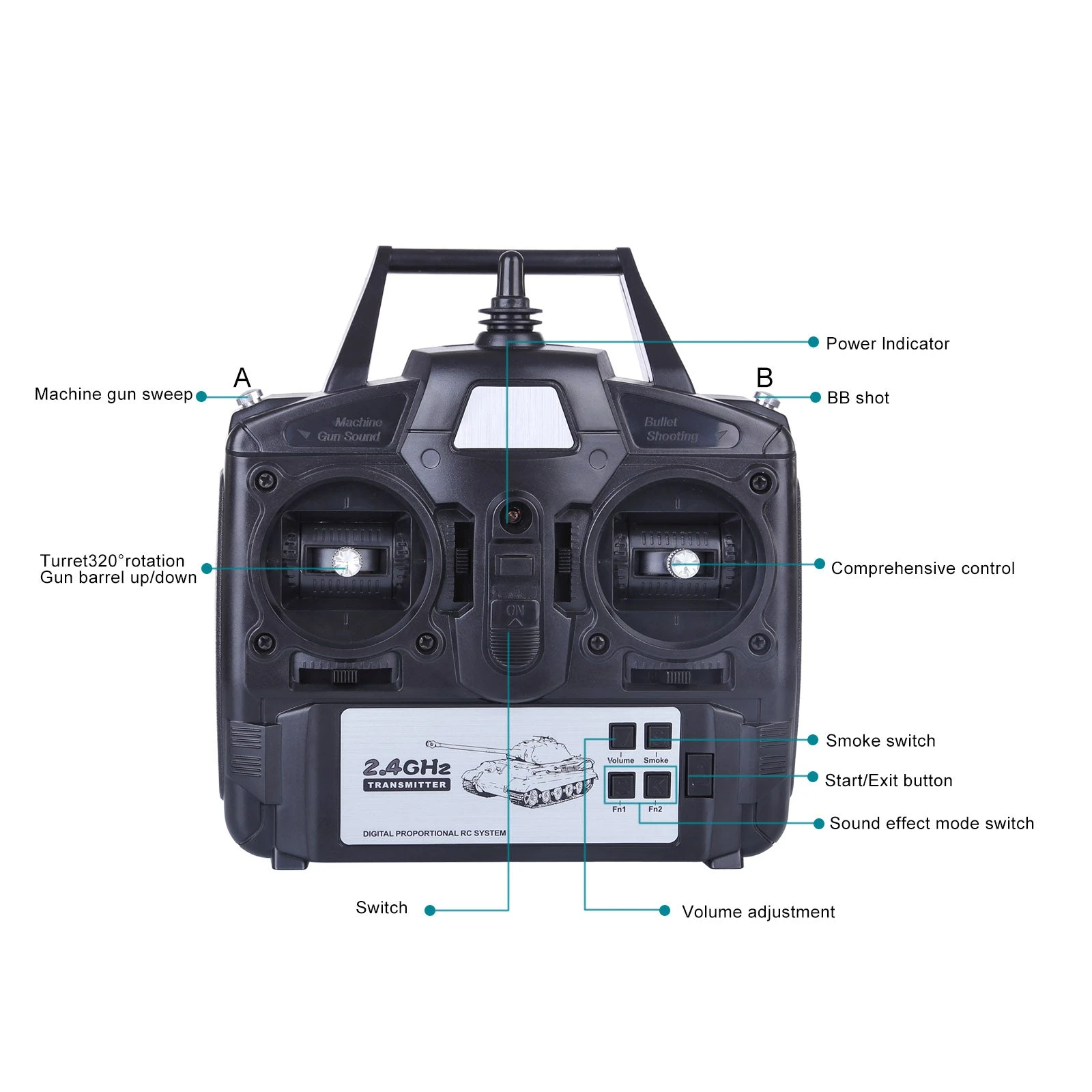 1:16 2.4G Metal German Tiger I RC Tank Infrared Battle Heavy Tank Model With Simulation Light Smoke FPV Dashcam - Image 6