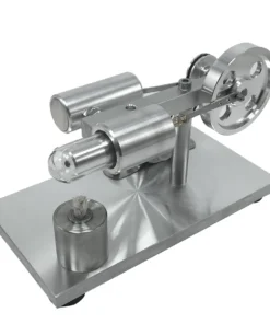 Metal Single Cylinder Stirling Engine Mini Generator Model With Base Physical Experiment Toy Creative Gift