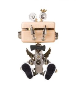 150Pcs DIY Little Monster Figure 3D Metal Puzzle Model Mechanical Monster Music Box Kit