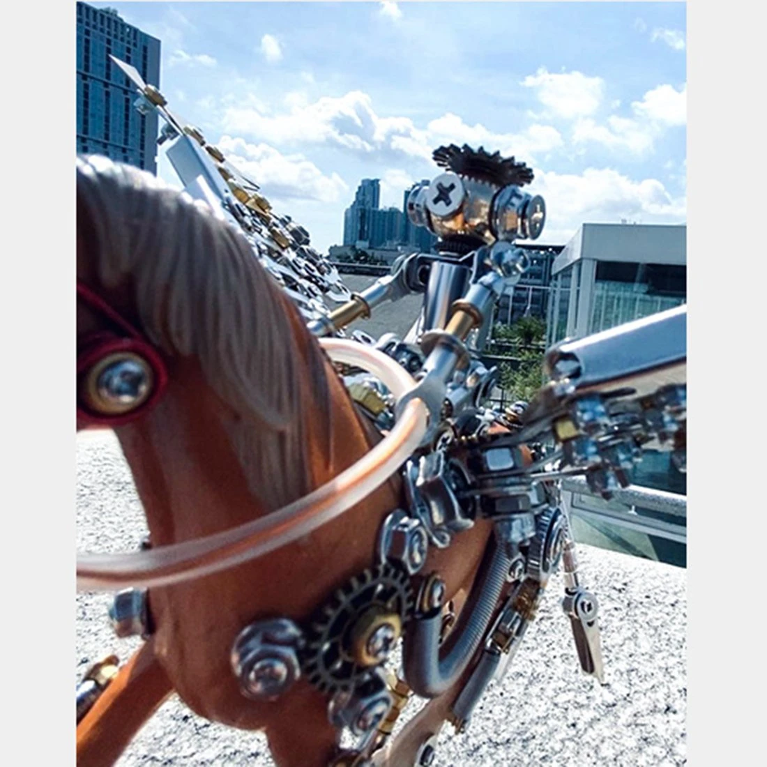 3D Puzzle Model Kit Mechanical Unicorn Metal Games DIY Assembly Jigsaw Crafts Creative Gift - 776PCS - Image 12