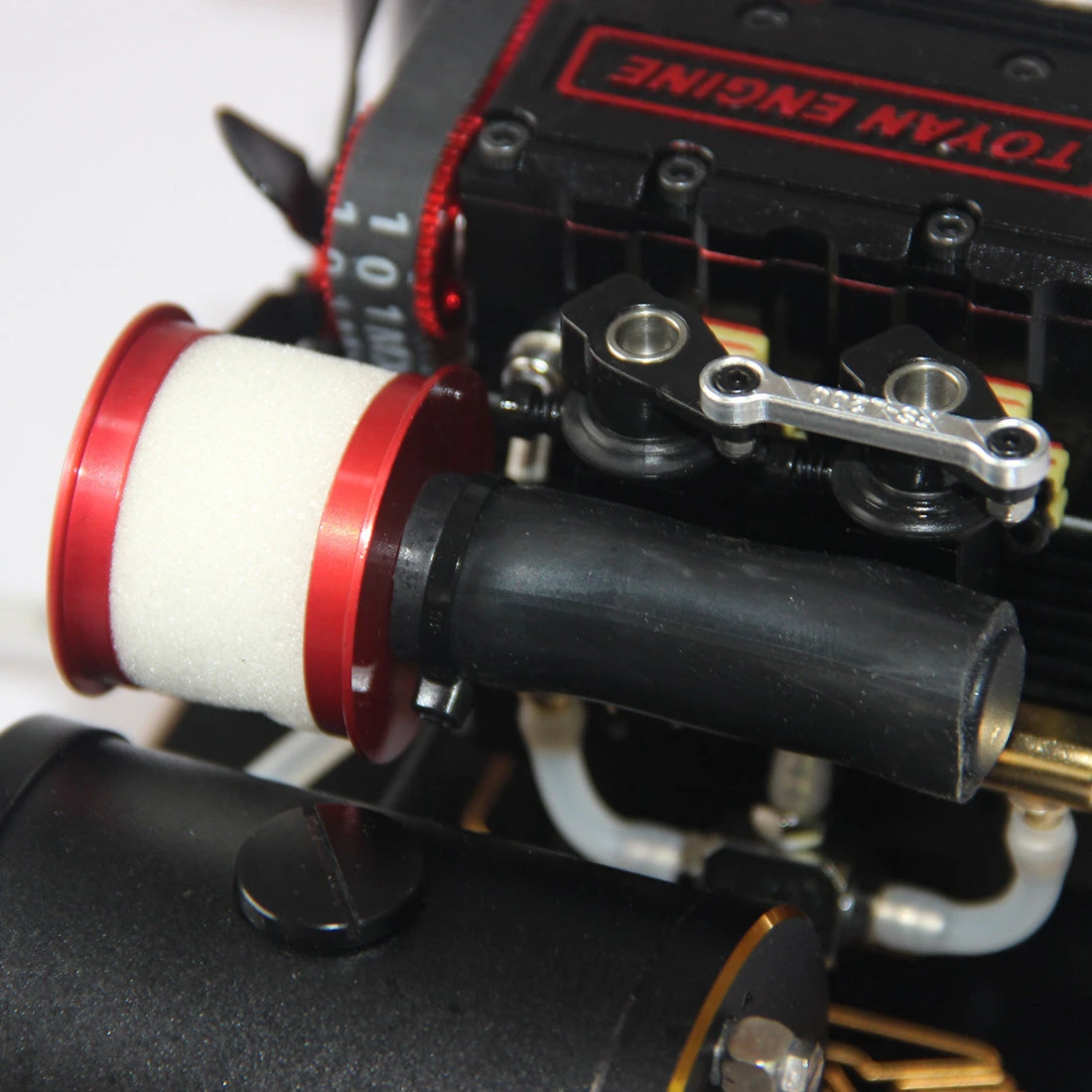 Air Filter With Cable Tie For TOYAN FS-L200 Two-cylinder 4-stroke Nitro Engine Model - Image 2