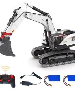 1/14 RC Excavator 2.4G 22CH Model Simulation Alloy Construction Vehicles Toys With LED Light And Sound