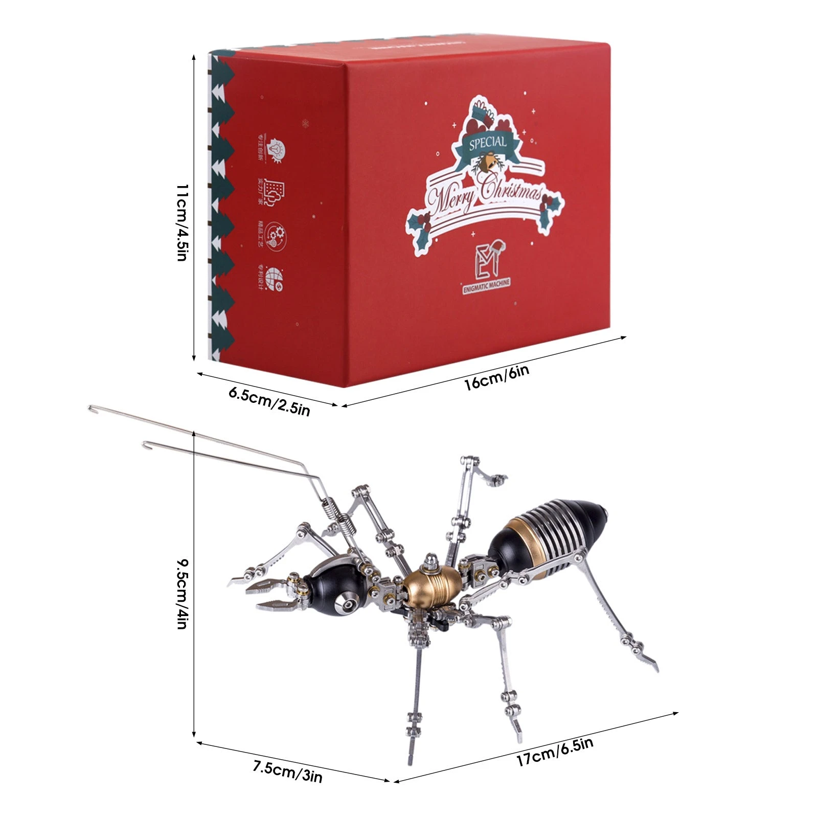 3D Puzzle DIY Model Kit Ant - Make Your Own Advent Calendar - Creative Gift - Image 14