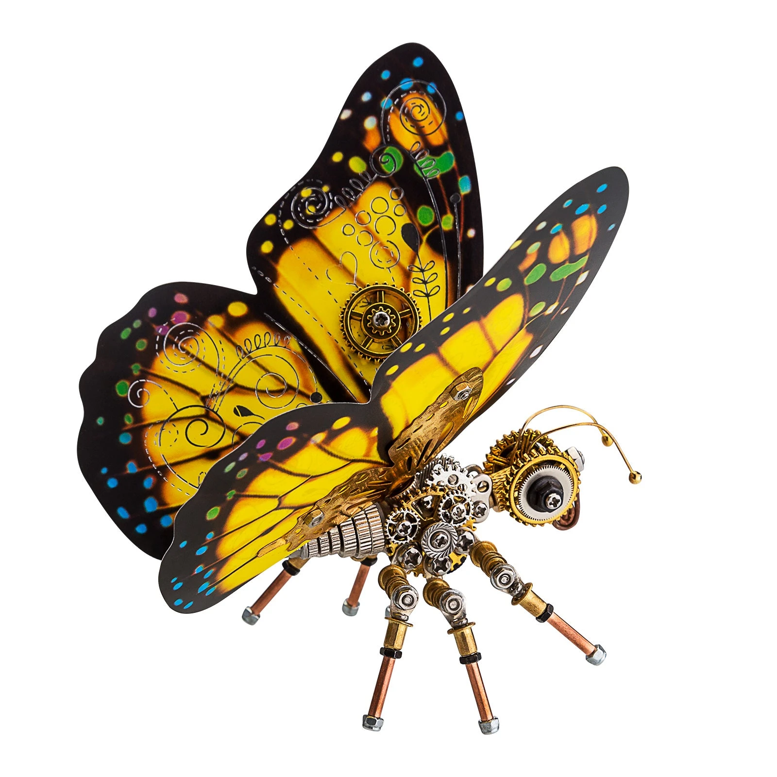 150Pcs Steampunk Butterfly Assembly Model 3D Model Kit - Image 2