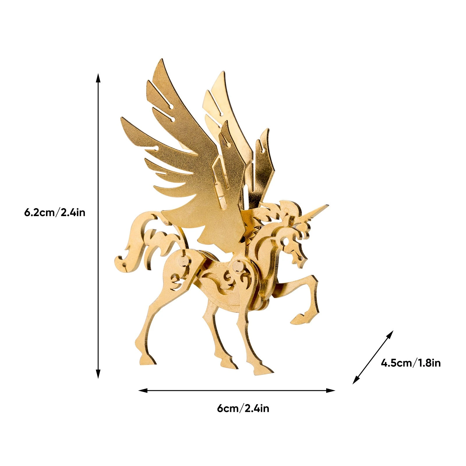 3D Puzzle Model Kit Mechanical Golden Unicorn & Silver Unicorn Metal Games DIY Assembly Jigsaw Crafts Creative Gift - Image 7