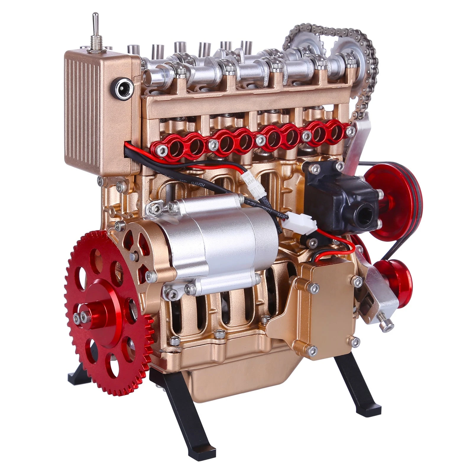 Teching Engine Assembly Kit Full Metal 4 Cylinder Car Engine Building Kit Gift STEM Education Collection - Enginediy - Image 5