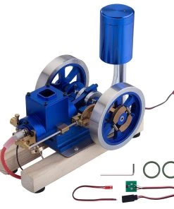 Hit And Miss Engine Full Metal IC Engine Model Water Cooled Gasoline Engine With Base Gift Collection