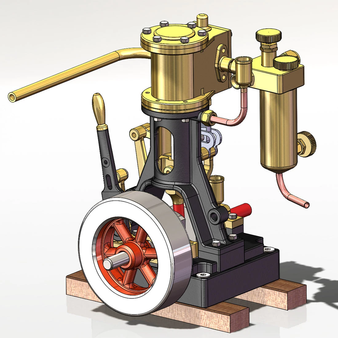 KACIO LS1-14 Single Cylinder Reciprocating Steam Engine Model For Model Ship Model Boat Above 60cm - Image 13
