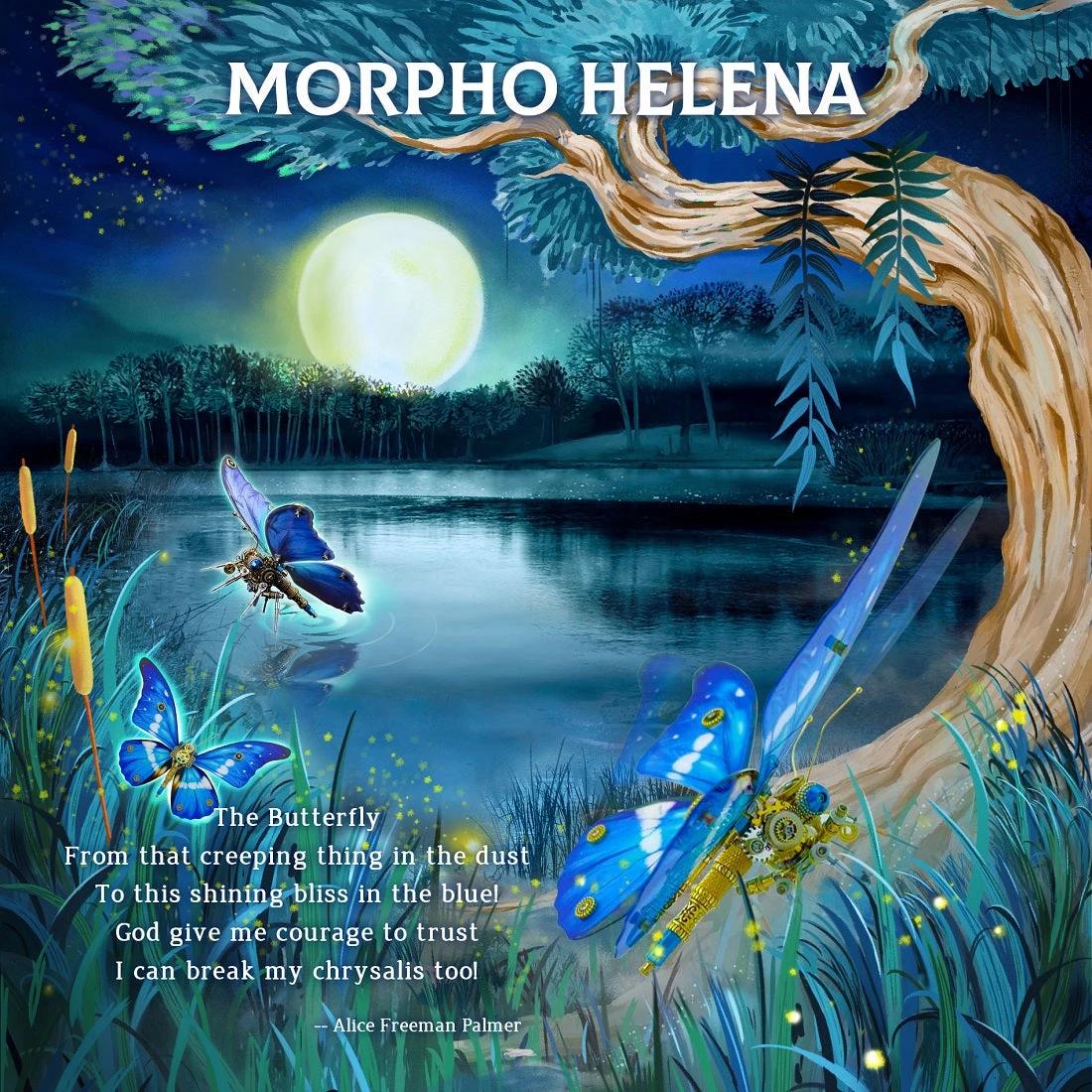 3D Metal Butterfly Model Kit, 3 In 1 Steampunk Butterfly (200PCS+/Blue) - Morpho Helena, Papilio Ulysses & Dichorragia Nesimachus - Image 2