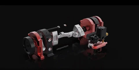 TOYAN RS-L200 Twin Rotor Wankel Rotary Engine Model Water-cooled - Image 8