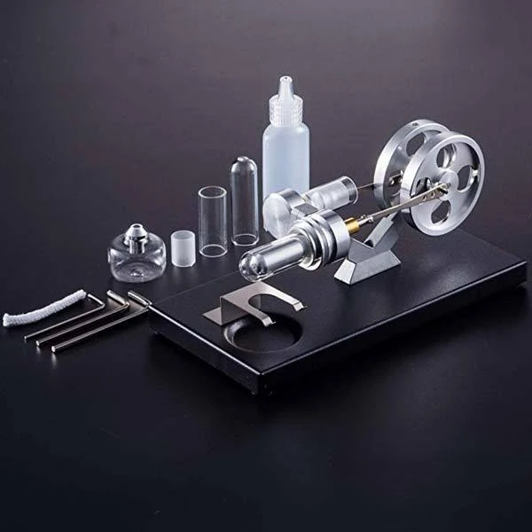 Hot Air Stirling Engine External Combustion Engine Motor Model Education Toy Electricity Power - Enginediy - Image 8