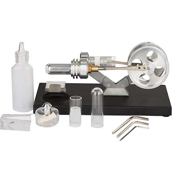 Hot Air Stirling Engine External Combustion Engine Motor Model Education Toy Electricity Power - Enginediy - Image 2