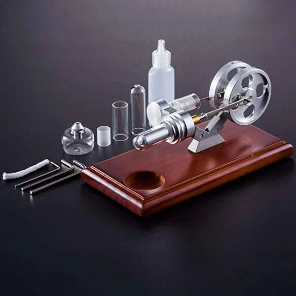 Hot Air Stirling Engine External Combustion Engine Motor Model Education Toy Electricity Power - Enginediy - Image 4