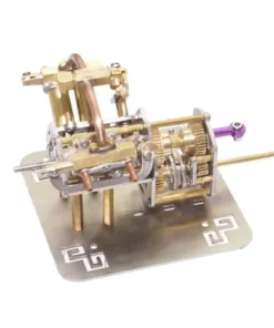 Mini V4 Steam Engine Model With Reverse Gearbox Toy Creative Gift