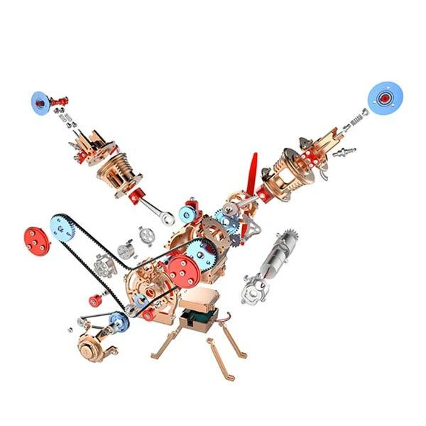 V2 Car Engine Assembly Kit Full Metal VTwin 2 Cylinder Engine Build Kit Gift For Collection (217pcs) - Image 9