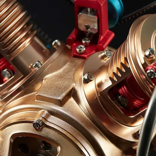 V2 Car Engine Assembly Kit Full Metal VTwin 2 Cylinder Engine Build Kit Gift For Collection (217pcs) - Image 5