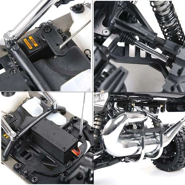 Rovan Baha320 Gas BAJA Buggy 1/5 Scale 32CC Gas Truck READY-TO-RUN - Black - Image 7